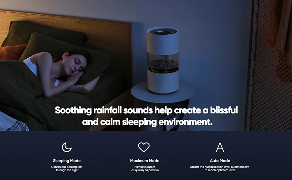 Smartmi Evaporative Humidifier Rainforest, 3L Cool No Mist Humidifiers