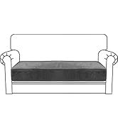MAXIJIN Velvet Stretch Couch Cushion Covers Soft Loveseat Cushion Cover Replacement Sofa Seat Cus...