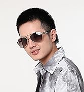 FEISEDY Classic Polarized Aviator Sunglasses for Men Women Metal Frame Pilot Driving UV 400 Prote...