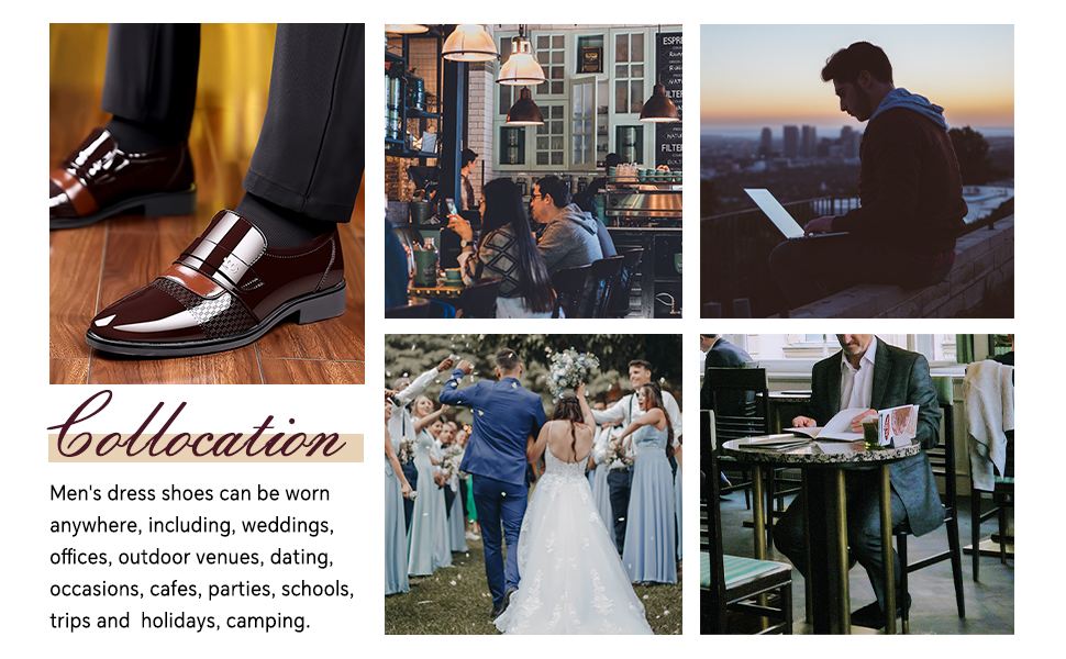 EDITCOZY Mens Dress Slip On Loafer Shoes Driving Leather Lined Oxfords Wedding Guest Moccasin Formal Business Work Shoes 18 loafers