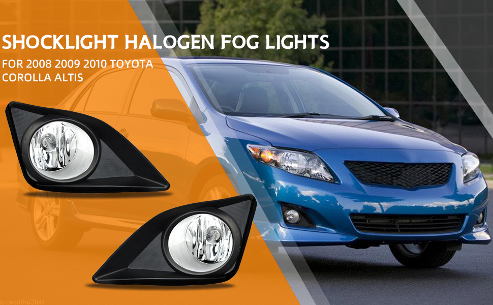 Shocklight Driving Fog Lights Compatible with 2008 2009