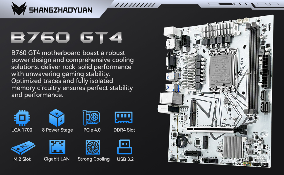 LGA1700 B760 GT4 GAMING MicroATX