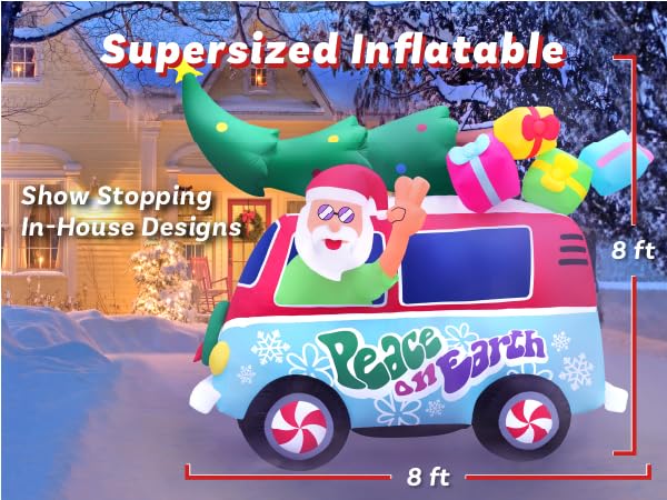 Amazon.com: Holidayana Christmas Inflatables Large 8ft Tall