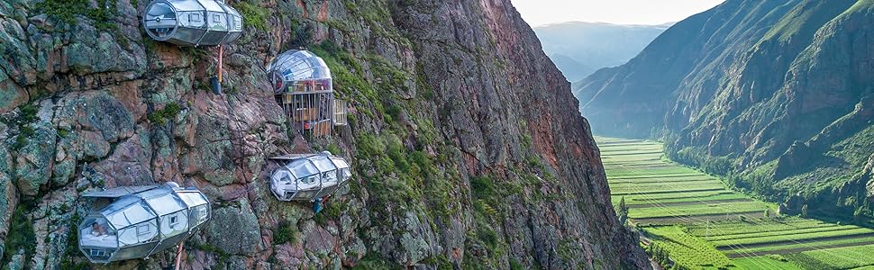 Unusual Hotels of the World: 50 unique hotels from around the World (Jonglez Photo Books) (Jonglez Photographic Journeys) 9 skylodge hotel