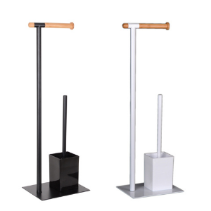 KOOK TIME – Portarrollos con escobillero baño - Metal Lacado ...