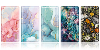 Flowers pattern bilfold wallet purse