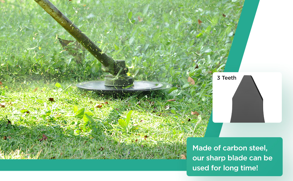 Brush Cutter Blade Kit 10 x 3 Inch 3 Teeth Steel Brush