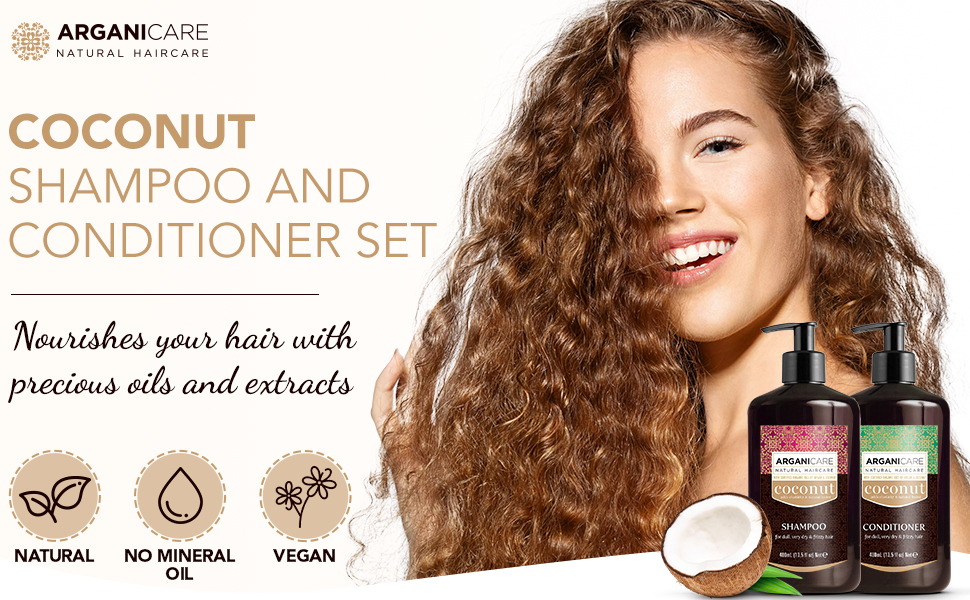 Arganicare Coconut Shampoo and Conditioner Set