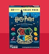 Harry Potter Fruit Flavored Snacks, Fat Free and Gluten Free Snacks, 17.6 oz Value Pack, 22 Pouches