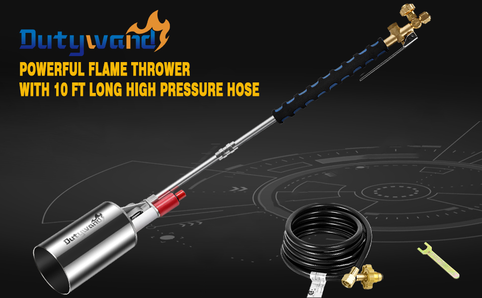 Dutywand Propane Torch Weed Burner Kit, High Output Propane