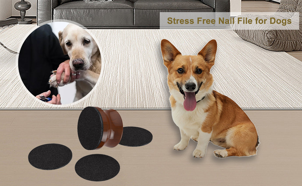 Nail File for Dogs, Dog Nail File Scratch Board for Dogs