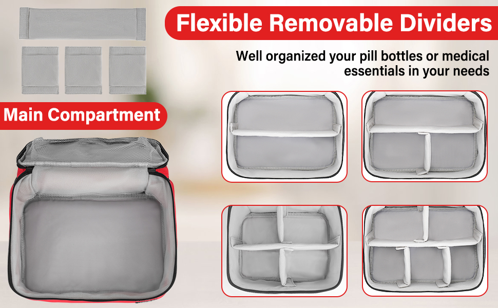 Pill Bottle Organizer Bag