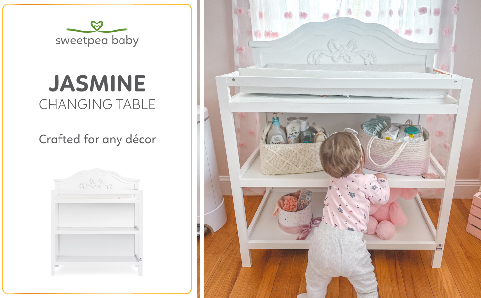 Baby Jasmineページ Jasmine Changing Table | Sweetpea Baby