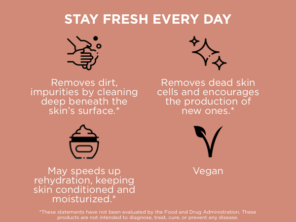 exfoliating vegan face body scrub gentle natural cleanser smooth complexion facial shower hydrating 