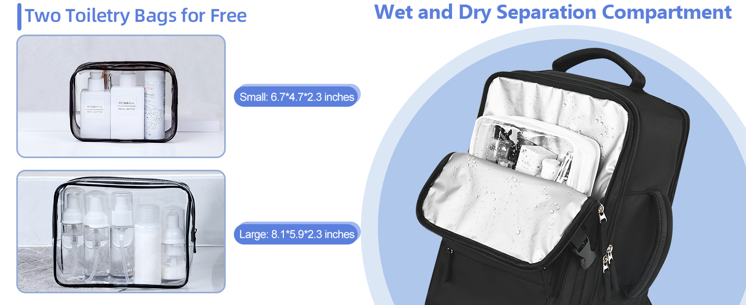 Rinlist Black travel backpack