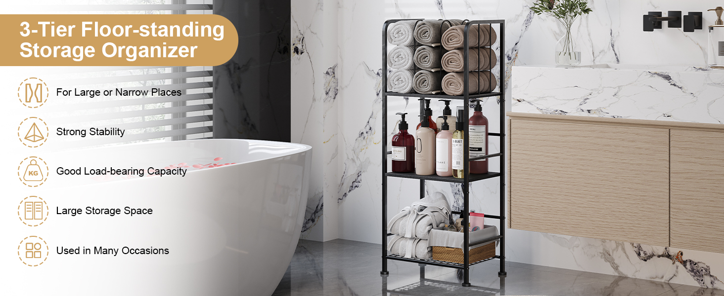free standing towel rack