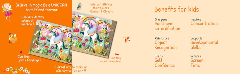 Enchanted World of Unicorn jumbo Jigsaw puzzle