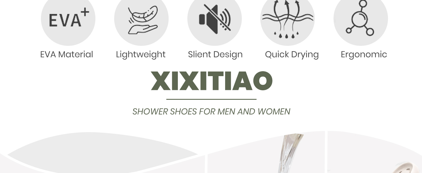 Bouncy Shower Sandals Cheap Comfortable  Convenient Flexibility Non-slip