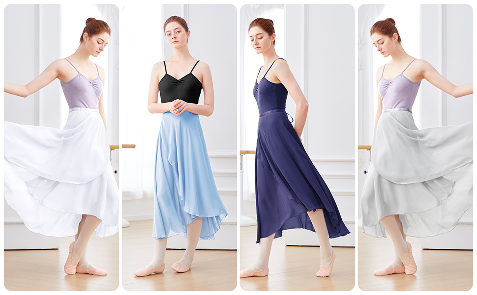 Amazon.com: Phoeswan Dance Skirts for Women, Long Chiffon