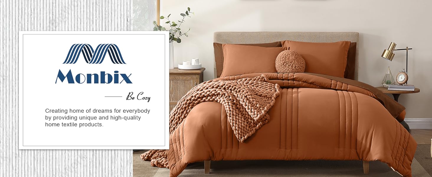 Queen Size Comforter Sets, 7 Piece Full Size Bedding Sets