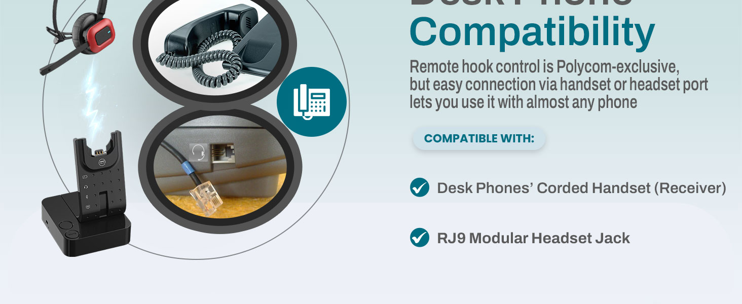INNOTALK Pioneer Polycom wireless headset