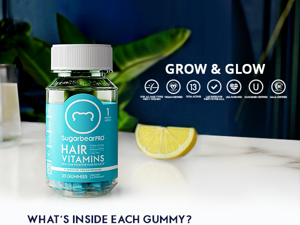 【SugarlabVitaDailyAmpouleMask】30枚 ×5点 Amazon.com: SugarBearPro Hair Vitamin Gummy 1 Month Supply