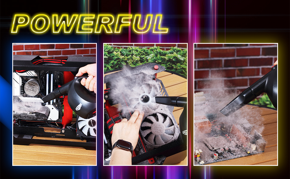 Compressed Air Duster 31m/s, 70 MPH Blowing Force, Pressurized Canned