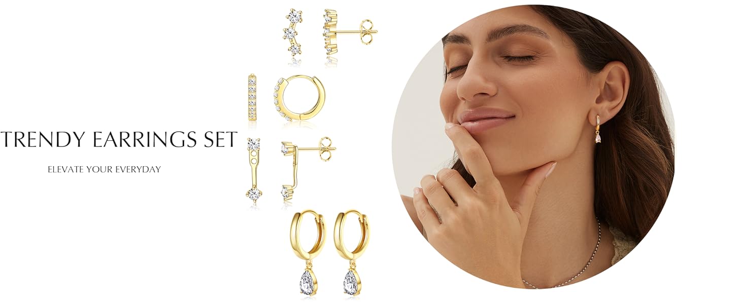 Tear Dorp hoop dangle earrings