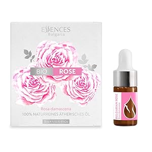 Ätherisches Bio-Rosenöl Natürlich, Aromatherapie,Anti-Age,Falten,Hautpflege,Gesicht,Parfüm,strahlend
