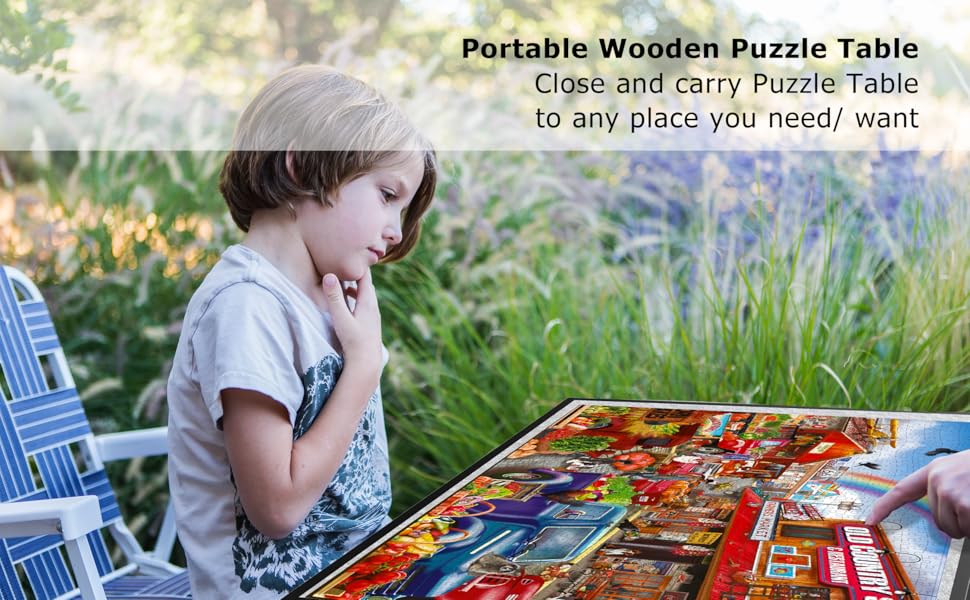 QUOKKA Jigsaw Puzzle Table for Adults Foldable