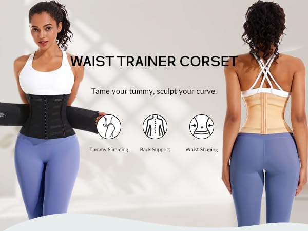 Waist Trainer Shaper for Women Full Body Belly Girdle