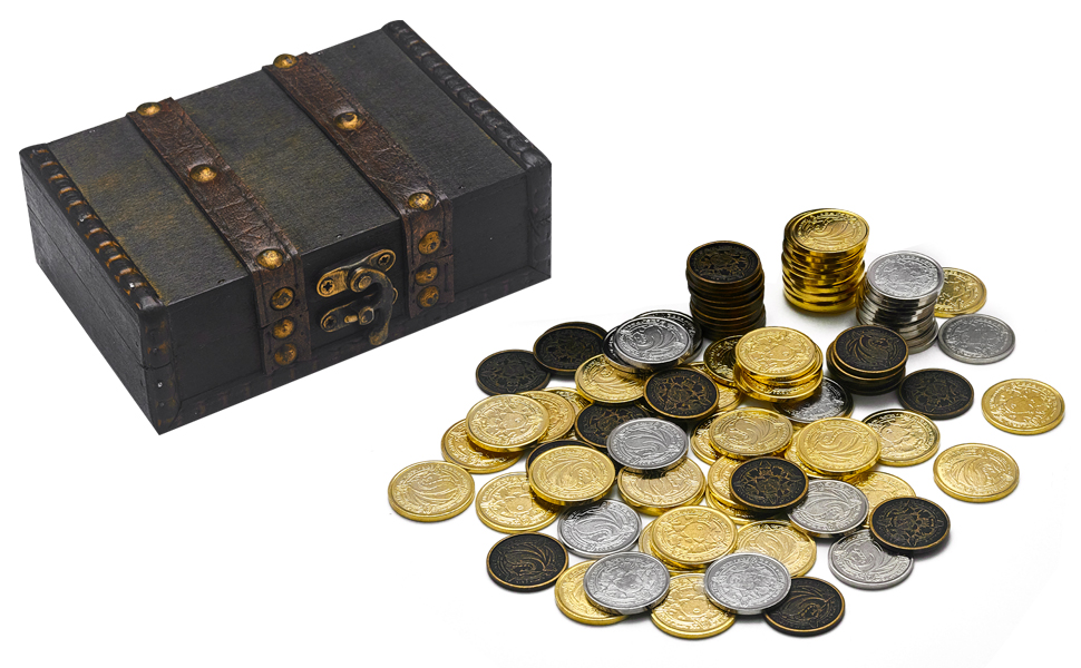 Paired with vintage handmade Pirate Treasure boxes