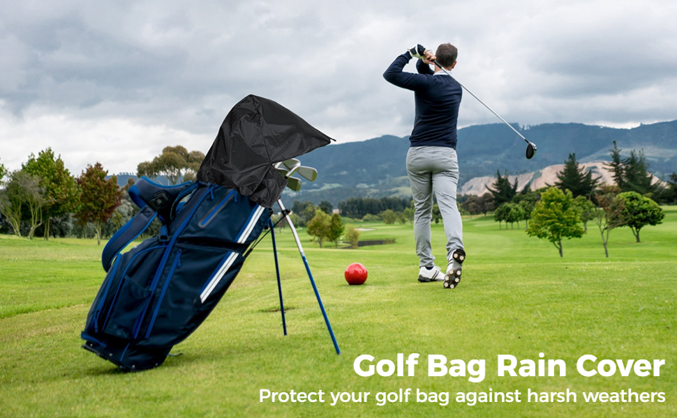 20'' x 22'' Golf Bag Rain Cover, Waterproof and Dustproof