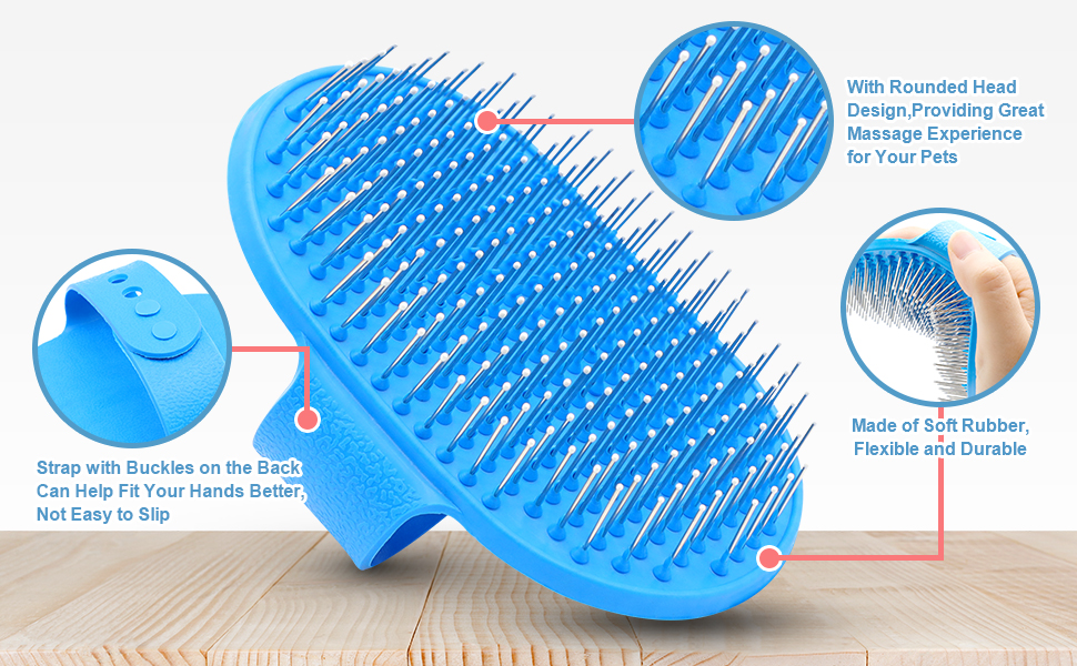 Rabbit Grooming Kit, Rabbit Brush for Shedding with Bunny Nail Clipper