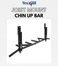 Heavy Duty Wall Mounted Pull Up Bar – Multi-Grip Ceiling Strength/ Joist Mount/ Chin-Up Bar