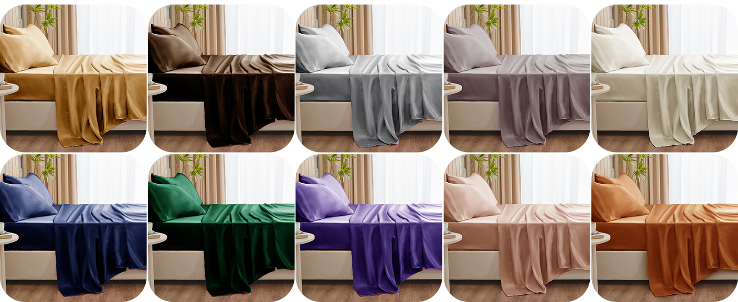 CozyLux satin sheets