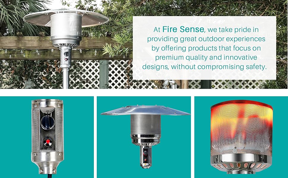 Fire Sense 62333 Chrome Finish Commercial Series Patio