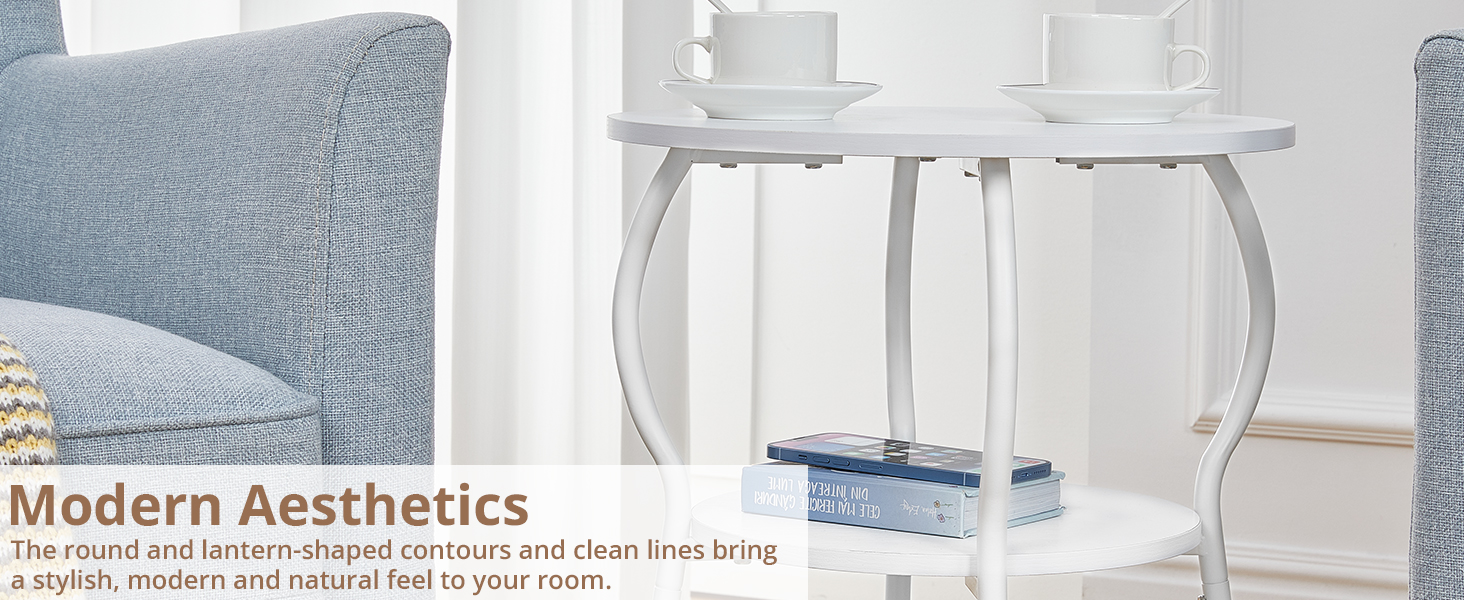 wood side table round