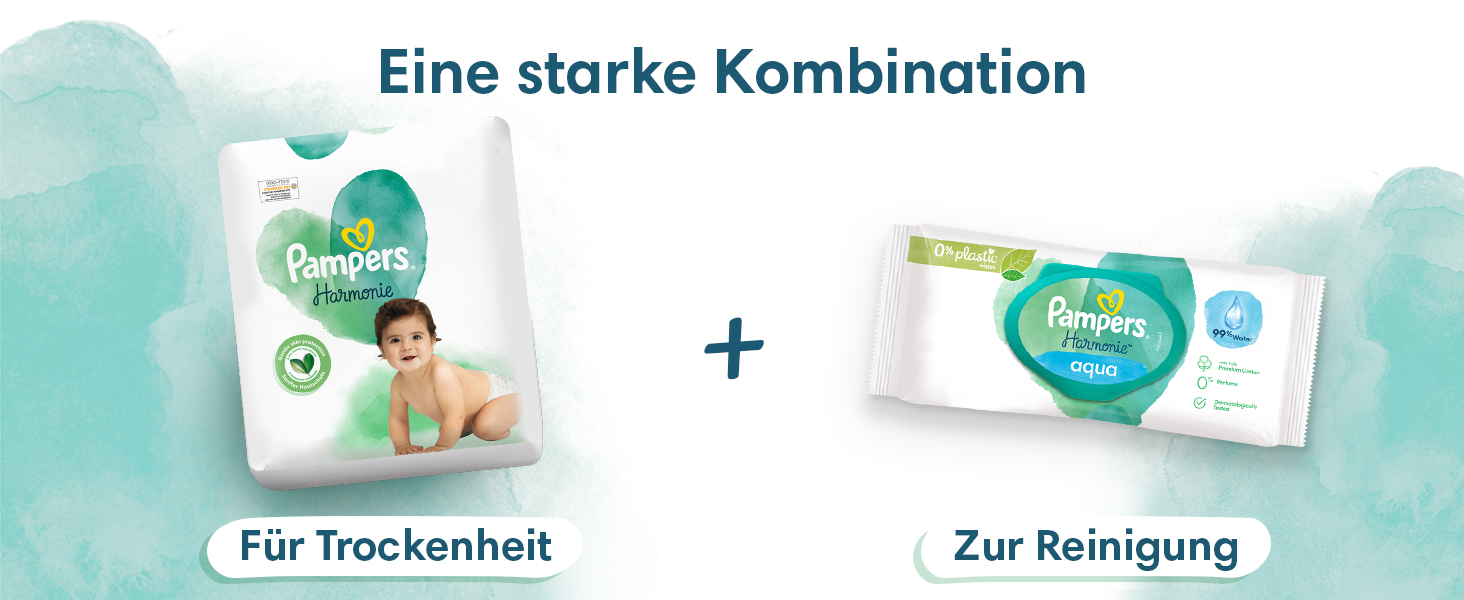 Pampers Baby Nappies Size 1 (25 kg), Harmonie, 0 Compromise, 100