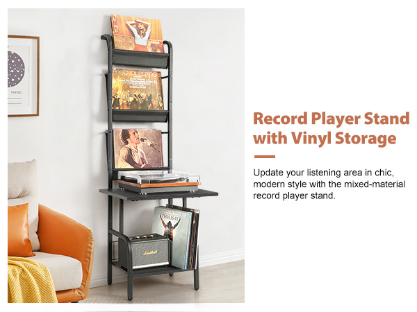 レコードスタンド MAX Turntable Stand MAX Turntable Stand with Shelves | Symbol Audio