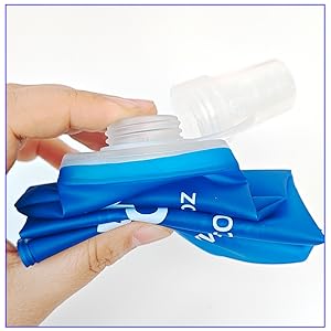 Foldable water soft flask