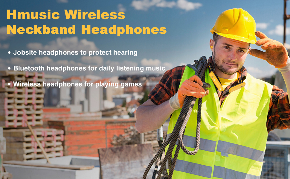 wireless neckband headphones