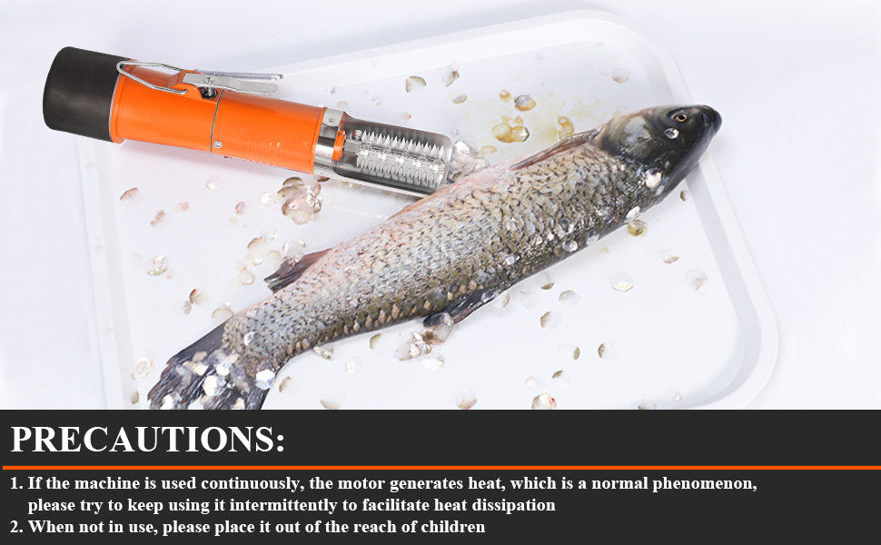 Powerful Electric Fish Scraper Cordless Fish Scaler Cleaner