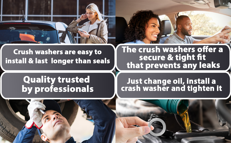 12pcs Transfer and Differential Case Drain Plug Crush