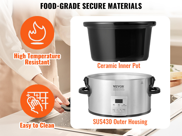 electric slow cooker pot