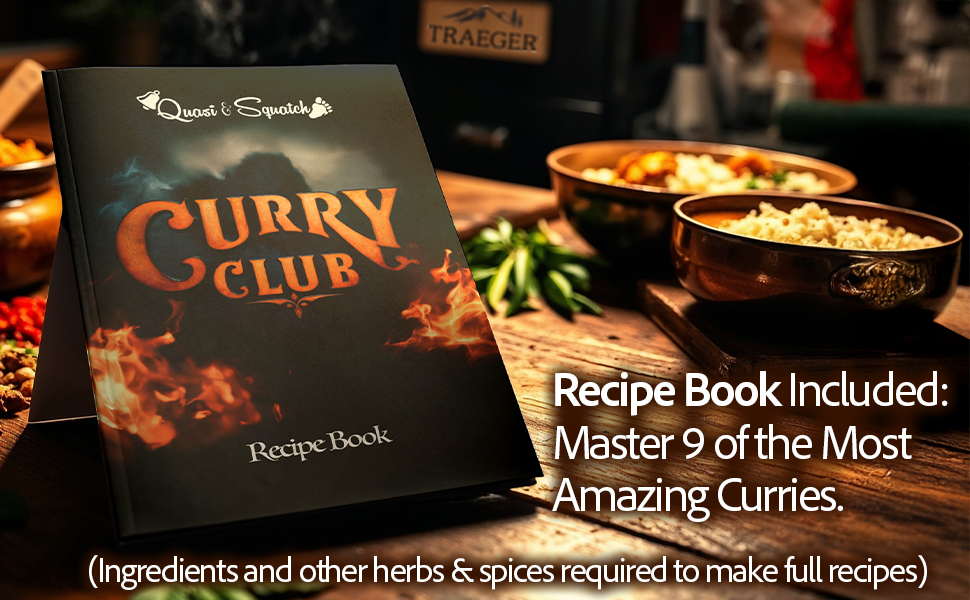 Curry Club by Quasi & Squatch - Curry Night Kit | Curry Gift Box with Nine Unique Curry Powders