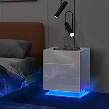 bedside table with 3 Drawers
