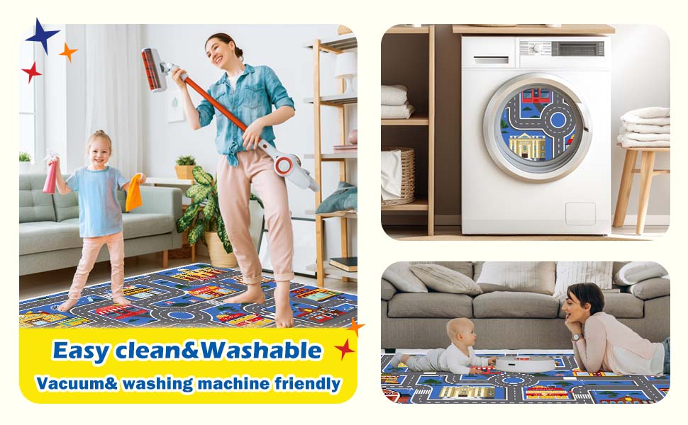 Xyrjova Kids Rug Playroom Rug Suitable for Boys and Girls