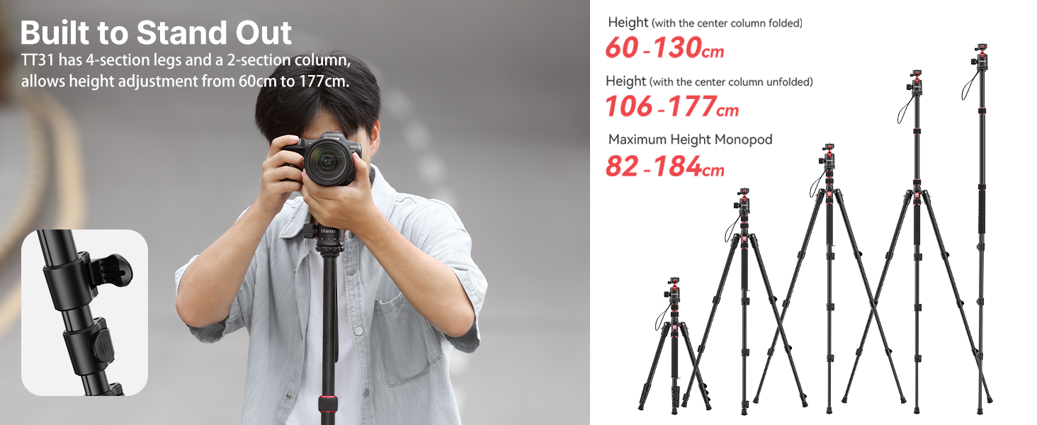 ULANZI TT31 Claw Quick-Release Camera Tripod