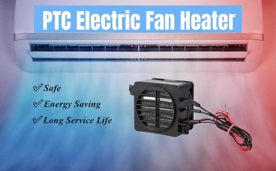 Constant Temperature PTC Electric Fan Heater for Car Small Space Heating Incubator
